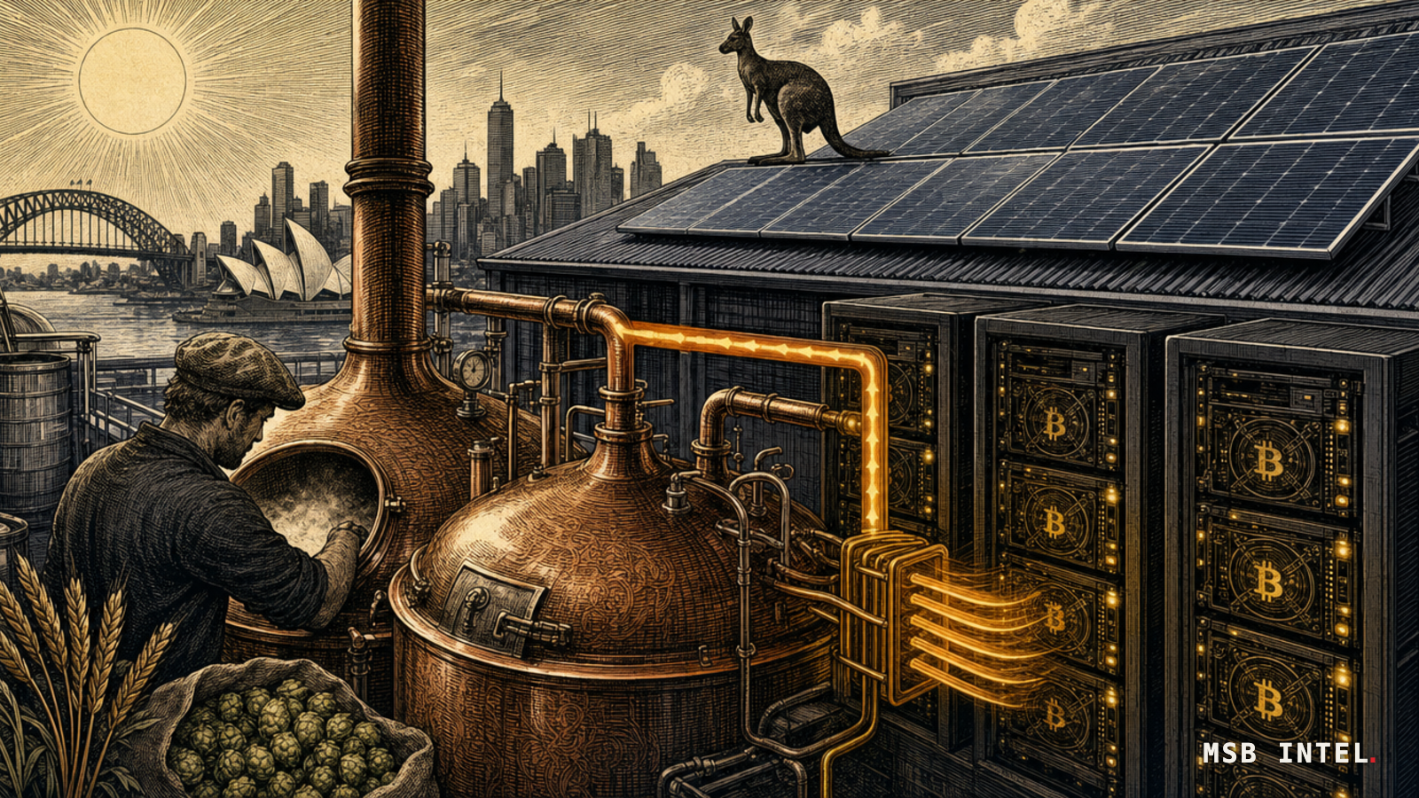 Australian brewery powers Bitcoin miners with excess rooftop solar to heat operations