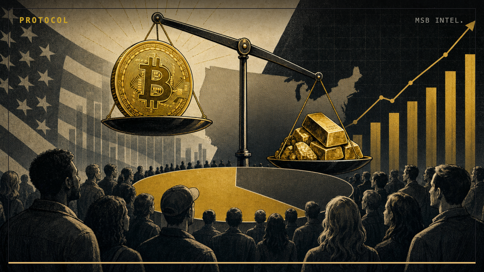 Bitcoin ownership in US surpasses gold, Nakamoto Project survey shows
