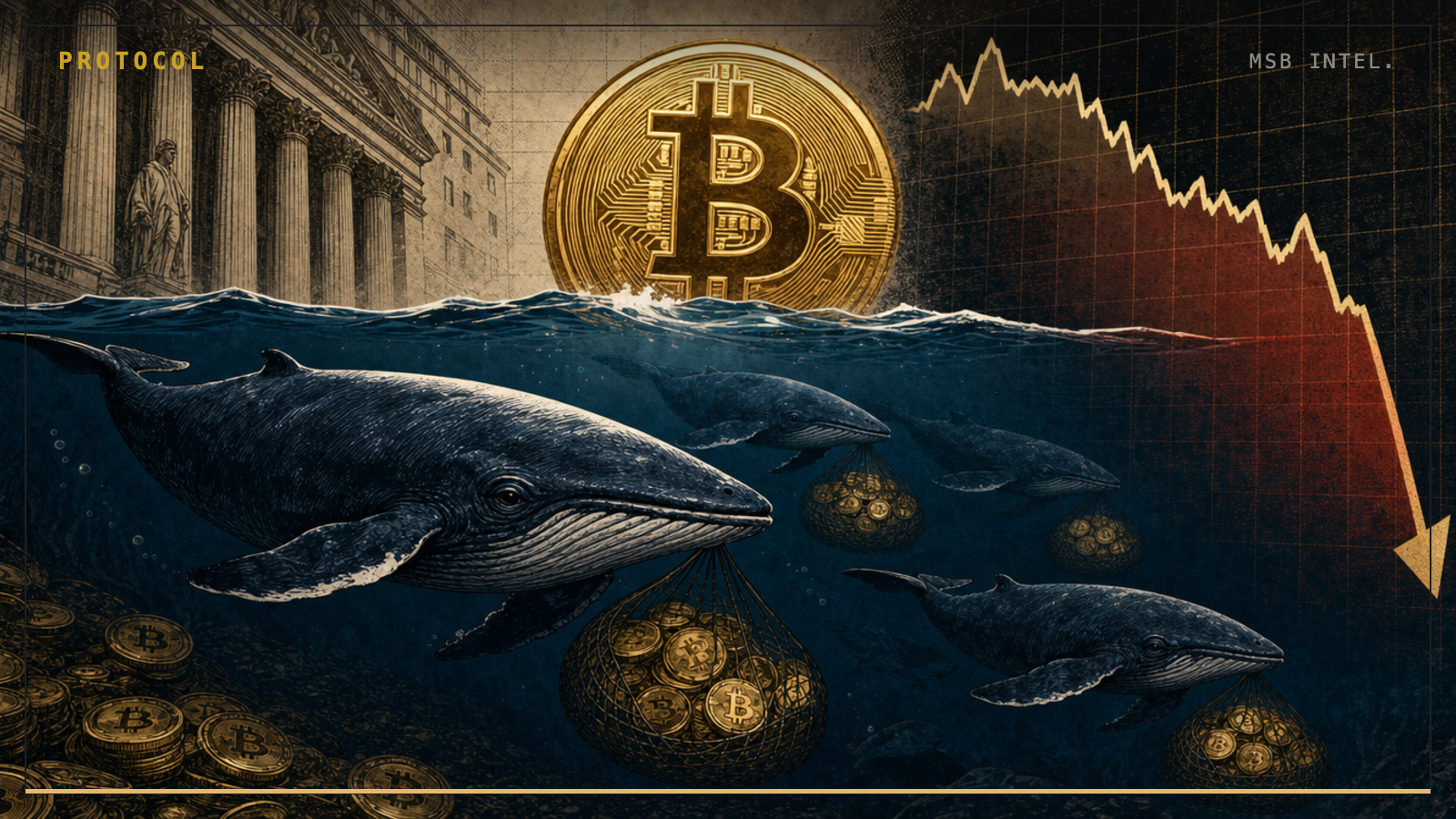 Bitcoin whales accumulate 66,700 BTC in two months despite price near 50% loss