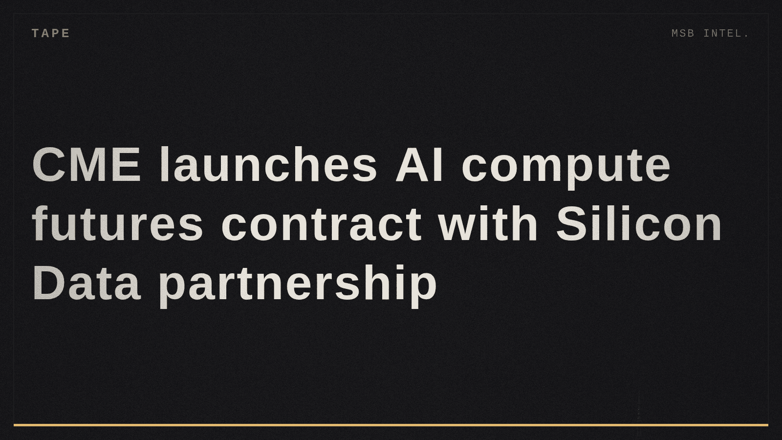 CME launches AI compute futures contract with Silicon Data partnership