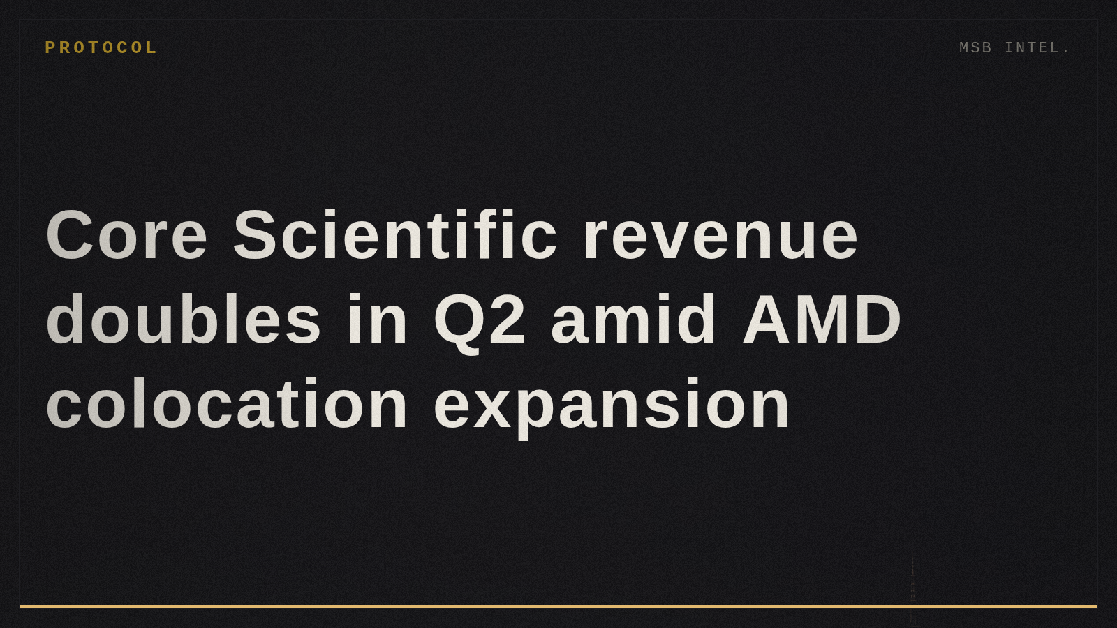 Core Scientific revenue doubles in Q2 amid AMD colocation expansion
