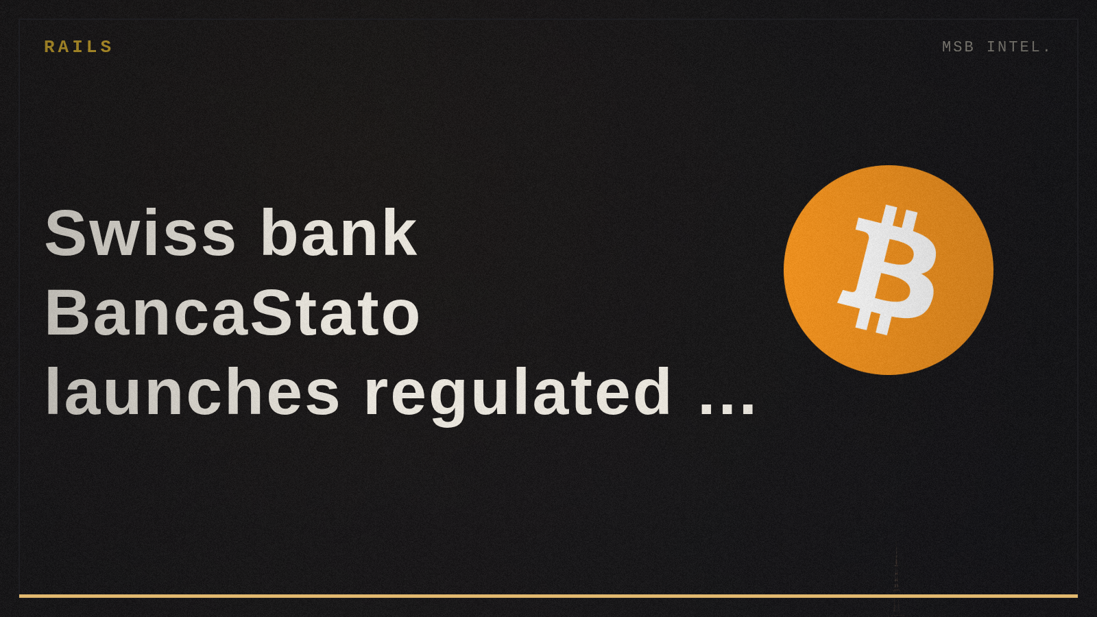 Swiss bank BancaStato launches regulated crypto trading via Sygnum partnership