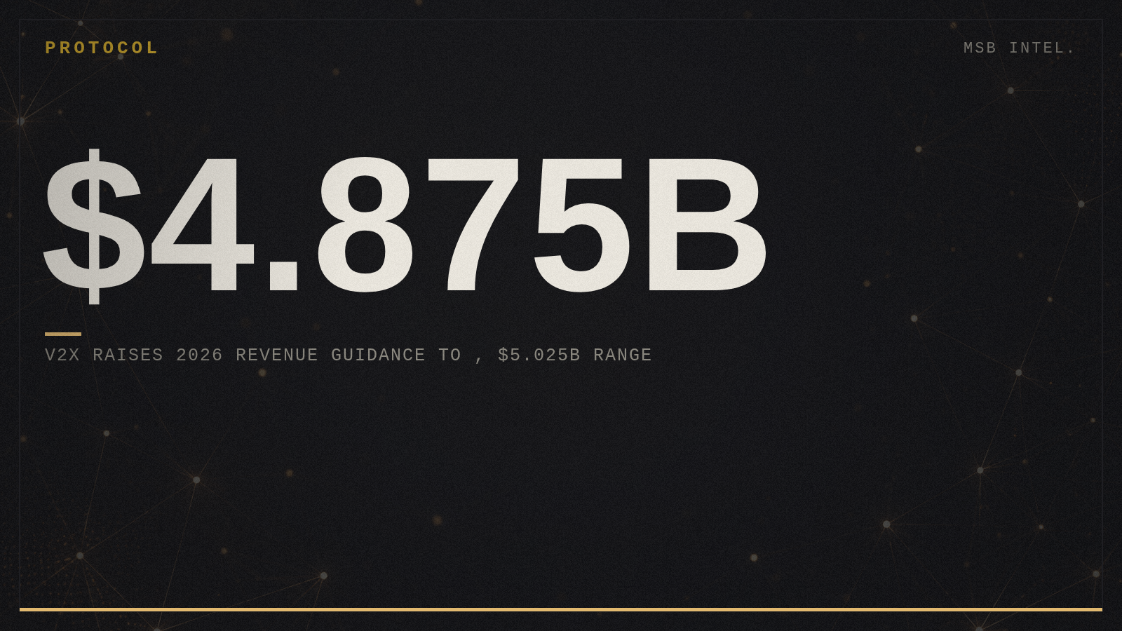 V2X raises 2026 revenue guidance to $4.875B, $5.025B range